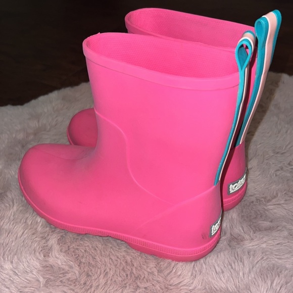 Totes Very Wear pink rubber rain boots size 4/5 youth girls - Picture 2 of 6